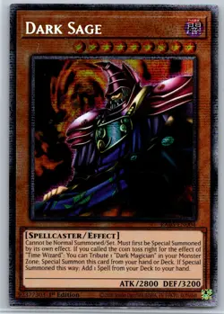 Dark Sage (Starlight Rare) Rarity Collection 5 RA05-EN004 NM YuGiOh! Card - Image 1
