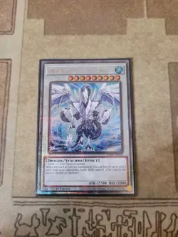YUGIOH TRISHULA DRAGON OF THE ICE BARRIER RA02 QUARTER CENTURY SECRET 1ST ED NM - Image 1