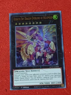 Yu-Gi-Oh! Hieratic Sky Dragon Overlord of Heliopolis GFTP-EN004 1st Ed - Image 1
