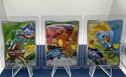 Pokemon TCG First Partner Illustration Collection Series 1 Kanto GEN 1 Starters - Image 1