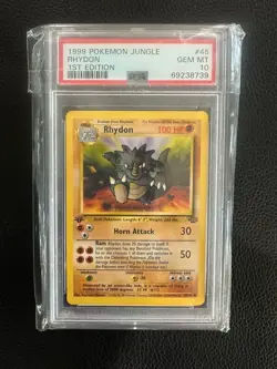PSA 10 1999 1st Edition Jungle Ryhorn & Rhydon - Image 4