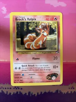 Pokemon Card Brock's Vulpix Gym Heroes 73/132 Near Mint - Image 1