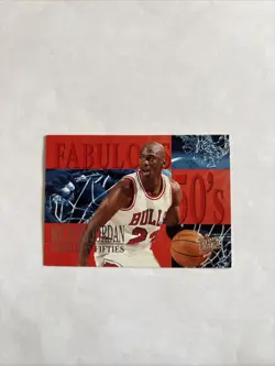 1995-96 Fleer Ultra Fabulous 50's Michael Jordan #5 Chicago Bulls HOF 90s INSERT - Image 1