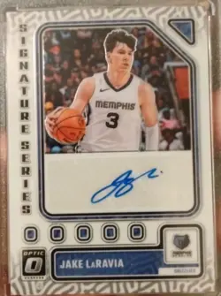 2023-24 Panini Donruss Optic - Signature Series Jake LaRavia #SS-LAR (AU) - Image 1