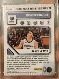 2023-24 Panini Donruss Optic - Signature Series Jake LaRavia #SS-LAR (AU) - Image 2