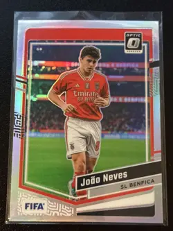 2023-24 Panini Donruss Optic FIFA #158 Joao Neves Silver Prizm - Image 1