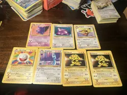 Vintage Pokemon Card Lot Wotc Rares Non Holo MP HP - Image 1
