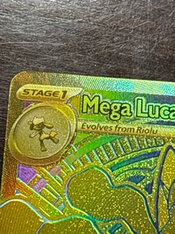 Mega Lucario ex 188/132 Gold Hyper Rare Full Art Pokemon Card English Holo - Image 5