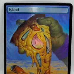 Magic The Gathering Island 0254 Secret Lair x TMNT Foil Basic Land MTG Card - Image 1
