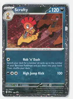 Scrafty - (Cosmos Holo) Holofoil SV: Scarlet & Violet Promo Cards 188 NM - Image 1