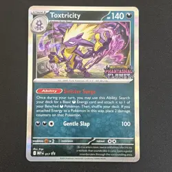 Pokemon Card Toxtricity 017 Stamped Black Star Promo Phantasmal Flames Near Mint - Image 1
