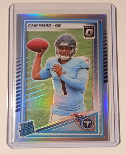 CAM WARD 2025 Panini Donruss Optic Rated Rookie Silver Holo #293 Titans RC - Image 1