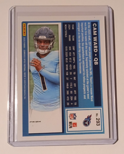 CAM WARD 2025 Panini Donruss Optic Rated Rookie Silver Holo #293 Titans RC - Image 2