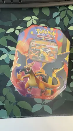 Pokemon TCG: Mega Charizard Tin - Mega Charizard Y ex - SEALED - Image 1