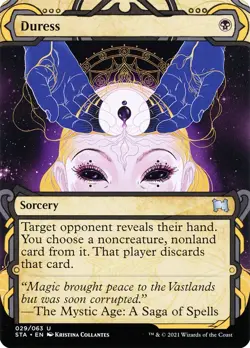 Magic the Gathering (mtg): STA: Duress - Full Art - Image 1