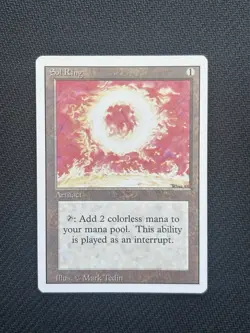 MTG 1994 Sol Ring Uncommon Revised Edition 3ED Magic The Gathering NM/ LP - Image 2