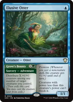 Elusive Otter R Commander: Secrets of Strixhaven 306 NM - Image 1