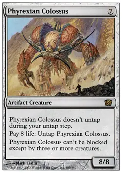 4x Phyrexian Colossus ~ Moderately Played 8th Edition Eighth MTG Magic x4 4 Ulti - Image 1