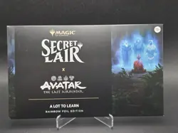 MTG Secret Lair x Avatar The Last Airbender: A Lot to Learn Rainbow Foil - Image 1