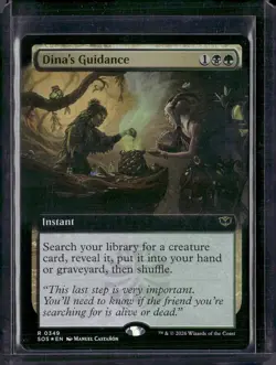 Dina's Guidance (Extended Art) - 349 - Foil - SOS - NM - MTG Magic the Gathering - Image 1