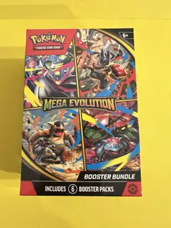 Pokemon Mega Evolution Booster Bundle 6 Pack Box Factory Sealed - Image 1
