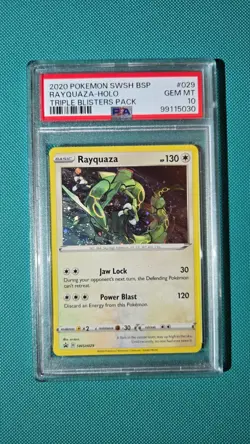 PSA 10 Rayquaza black star promo #029 swsh029 Sea & Sky cosmo holo 2024 Pokemon - Image 1