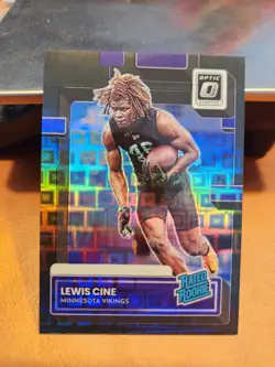 2022 Panini Donruss Optic Lewis Cine Black Pandora Prizm Rated Rookie /25 P-363 - Image 2