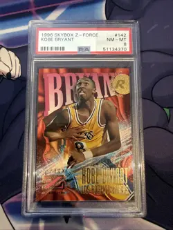 Kobe Bryant Lakers psa 1996-97 Skybox Z Force #142 (RC) PSA 8 🔥💎 - Image 1