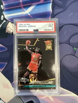 1992 Fleer Ultra Michael Jordan #216 PSA 9 MINT - Image 1