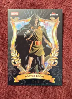 2026 Topps Marvel Finest Doctor Doom #AS-02 Astonishing Case Hit Black 10/10 - Image 1