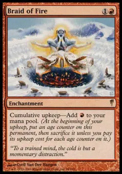 MTG English Braid of Fire NM Normal Coldsnap - Image 1