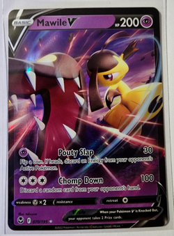 Mawile V 70/195 Ultra Rare Silver Tempest Pokemon TCG Near Mint - Image 1