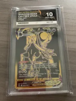 Pokemon Shadow Rider Calyrex Vmax TG30/TG30 Astral Radiance Ace 10 Full Art - Image 1