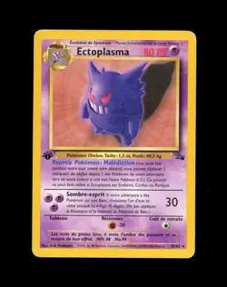 1999 Pokemon 1st EDITION GENGAR 20/62! RARE FRENCH ECTOPLASMA! HP - Image 1