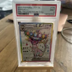 2025 Pokemon Black Star Promo #175 Espeon Ex Pre Premium Figure Coll PSA 9 - Image 1