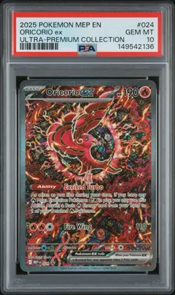 Pokemon 2025 Oricorio ex 024 Ultra-Premium Collection GEM MINT PSA 10 - Image 1