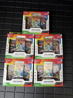 Pokemon TCG First Partner Illustration Collection Series 1 New Sealed Lot Of 5 - Image 1