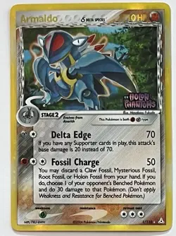 Pokemon TCG Armaldo 1/110 Reverse Holo Rare EX Holon Phantoms - Image 1