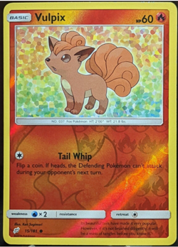 Pokemon - Vulpix - 15/181 - Team Up - Reverse Holo - NM/M - Image 1