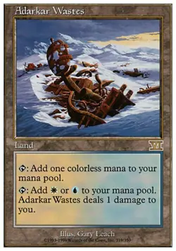MTG English Adarkar Wastes NM Normal Classic 6th Edition - Image 1