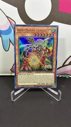 Yugioh Armed Dragon Thunder LV7 BLVO-EN002 Ultra Rare 1st Blazing Vortex NM - Image 1