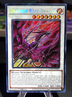 Bramble Rose Dragon DOOD-EN039 (Secret Rare) - 1st Edition Yu-Gi-Oh TCG - Image 1