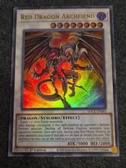 1X VLP Red Dragon Archfiend - SDCK-EN045 - Ultra Rare 1st Edition - Yugioh - Image 1
