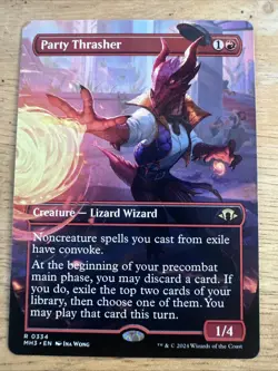 Magic The Gathering Mtg Party Thrasher Borderless Modern Horizons 3 Rare - Image 1
