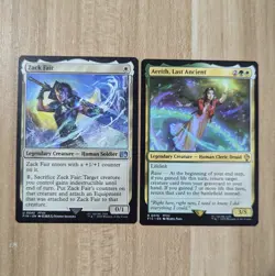 MTG Final Fantasy VII Aerith last Ancient Zack Fair Commander Trading card - Image 1