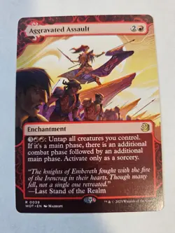 MTG - Aggravated Assault - Wilds of Eldraine - Image 1