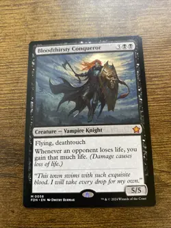 Bloodthirsty Conqueror Foundations Regular Card N-MTG Mythic 0058 - Image 2