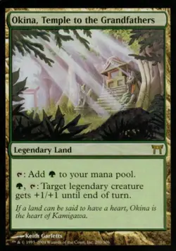MTG English Okina, Temple to the Grandfathers NM Normal Champions of Kamigawa - Image 1