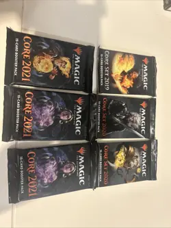 MTG Core Set 2019, 2020, 2021 -15 Card Booster Packs. Lot Of 6 - Image 1