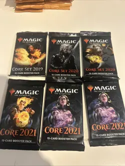 MTG Core Set 2019, 2020, 2021 -15 Card Booster Packs. Lot Of 6 - Image 3